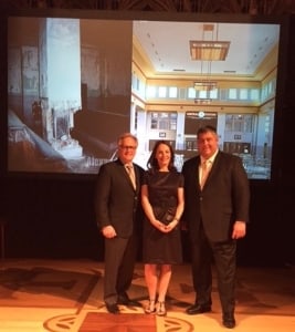 Jim Pientka accepts 2015 Driehaus Preservation Award on behalf of Iconica