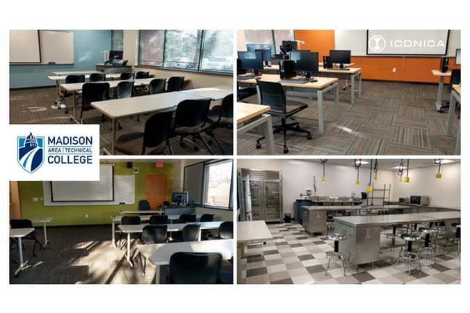 Madison College West Campus remodel collage