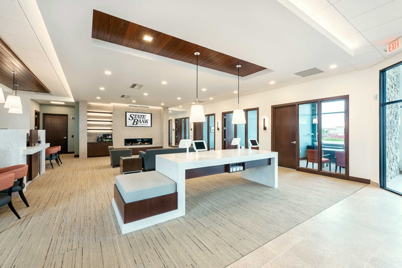 State Bank of Cross Plains Middleton Iconica Lobby 2