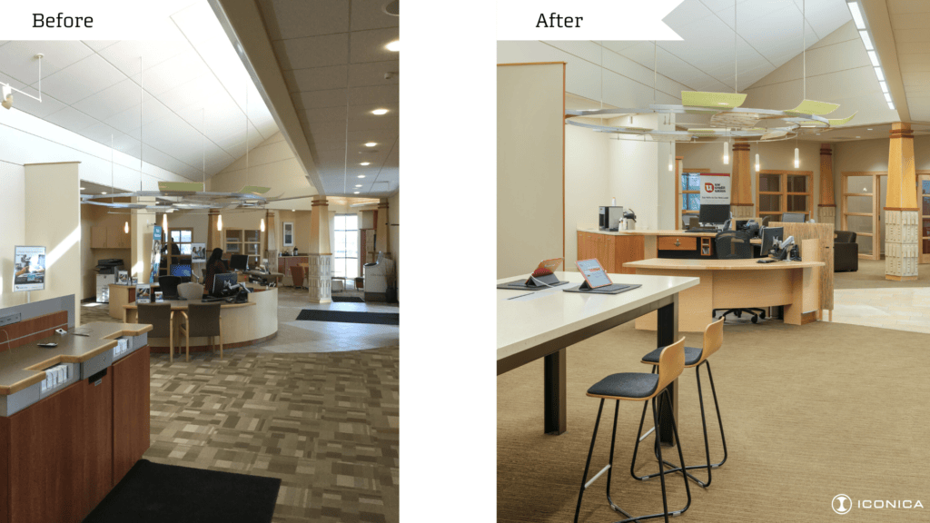 UWCU Sun Prairie before and after photos