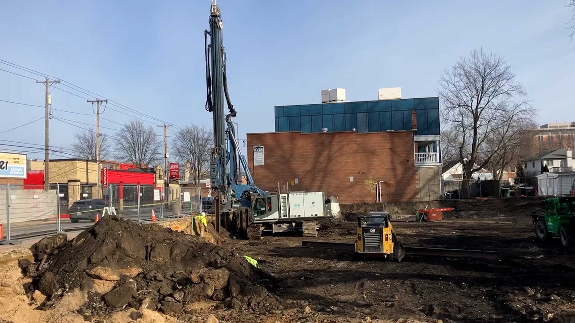 The dig begins at Vicino Apartments
