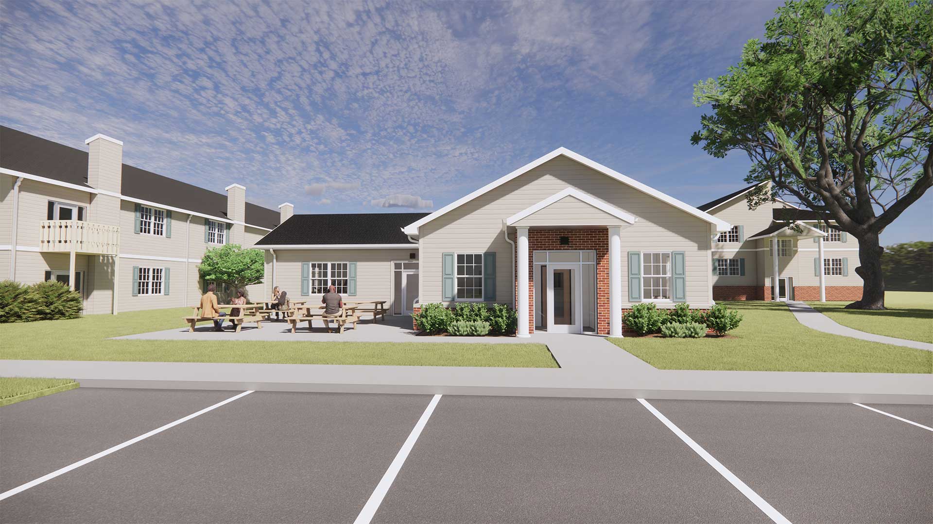 Design rendering of sun valley clubhouse